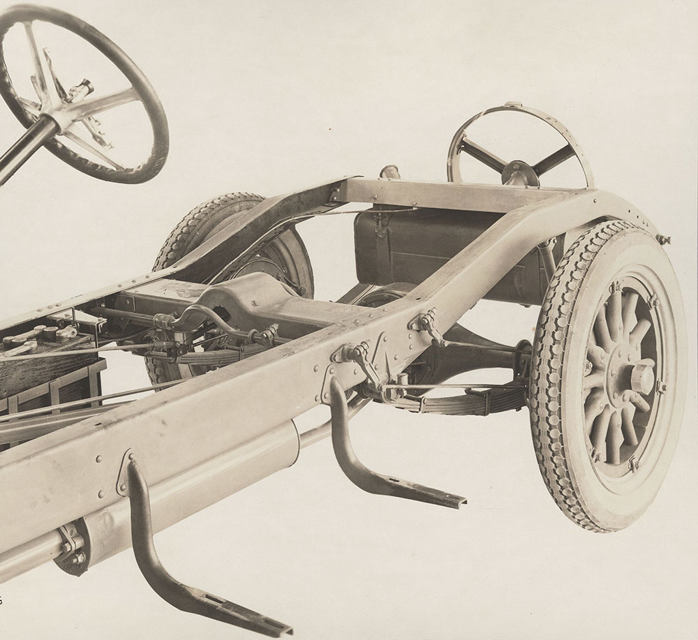 Rear side view of Handley-Knight chassis - 1922