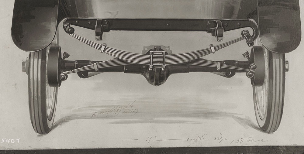 Hassler, detail of rear axle - 1917