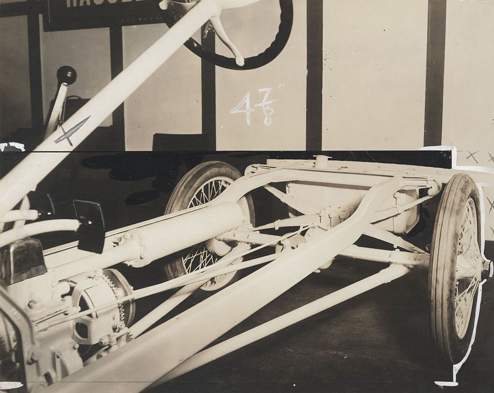 Hassler, detail of rear chassis - 1917