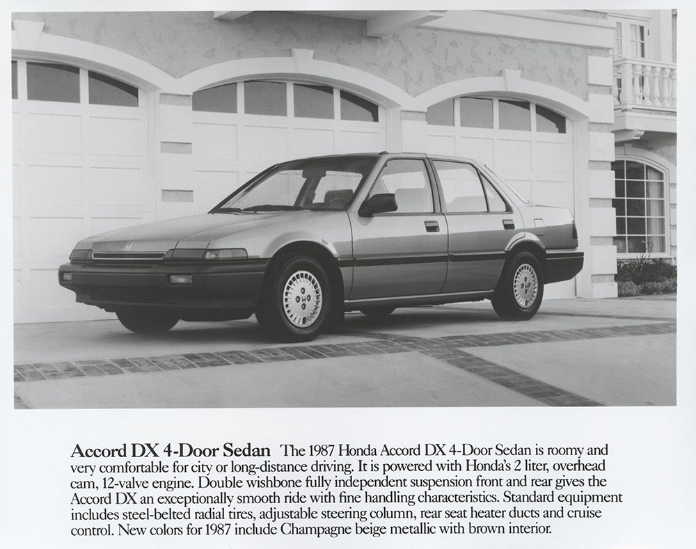 Honda Accord DX 4-Door Sedan - 1987