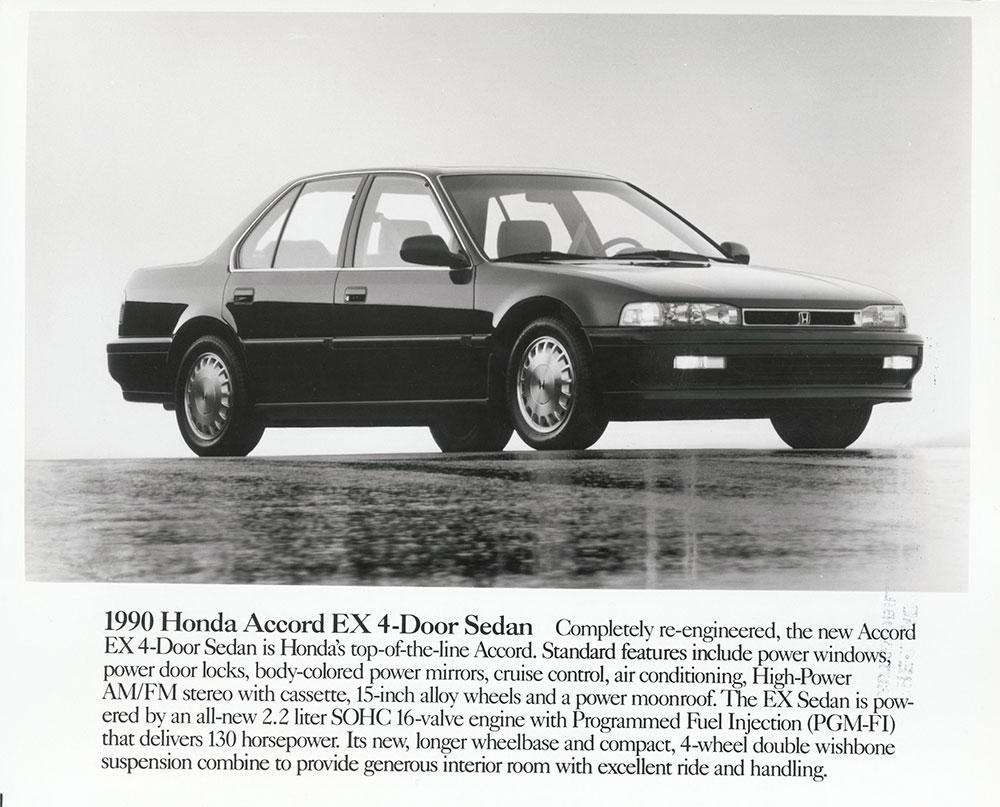 Honda Accord EX 4-Door Sedan - 1990