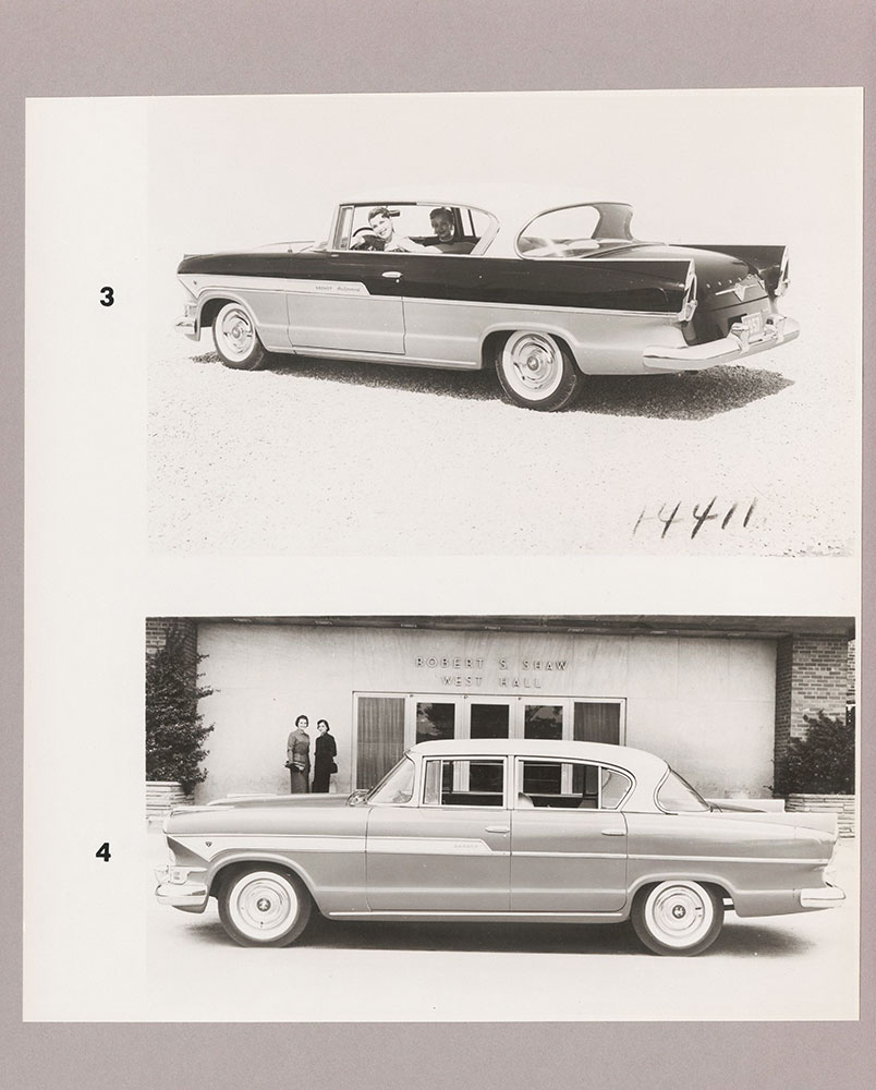 Hudson Hornet Hollywood (top); Hudson Hornet Custom four-door sedan (bottom) - 1957