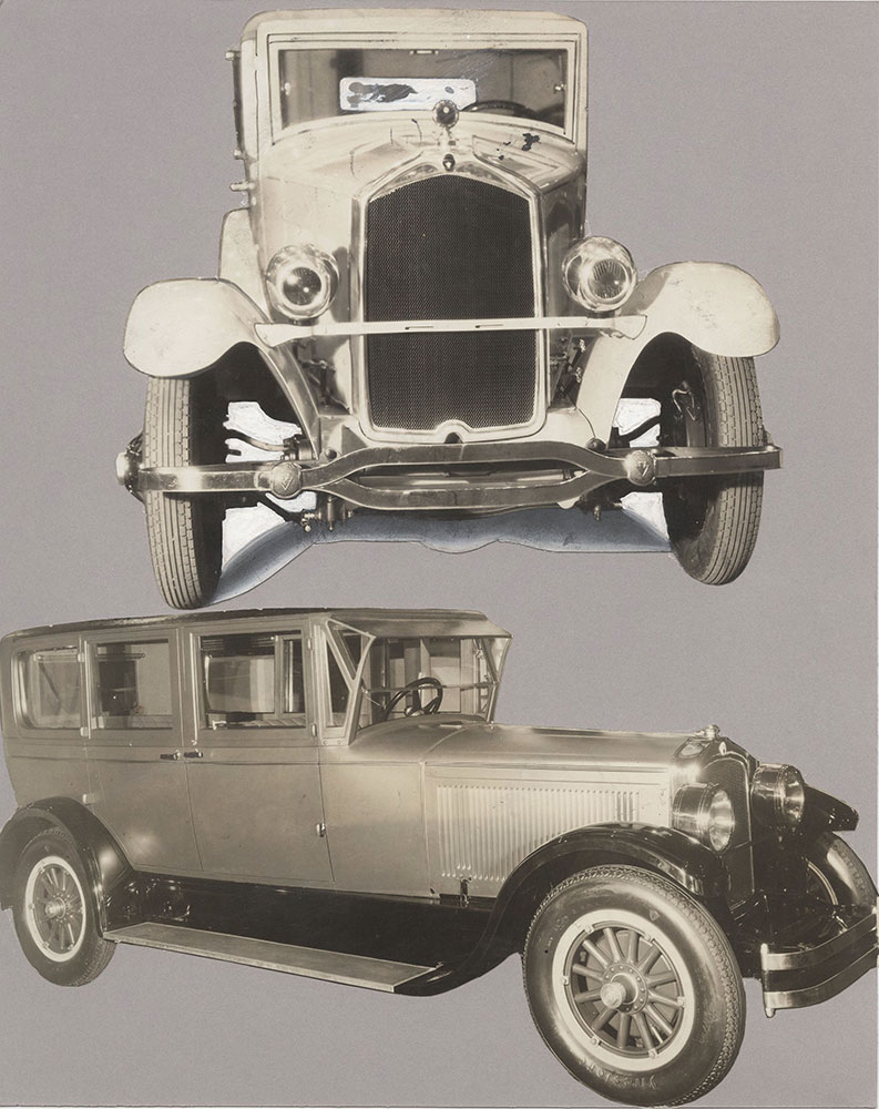 (upper) 1927 Front View Jordan (lower) 1926 Jordan 7-passenger sedan
