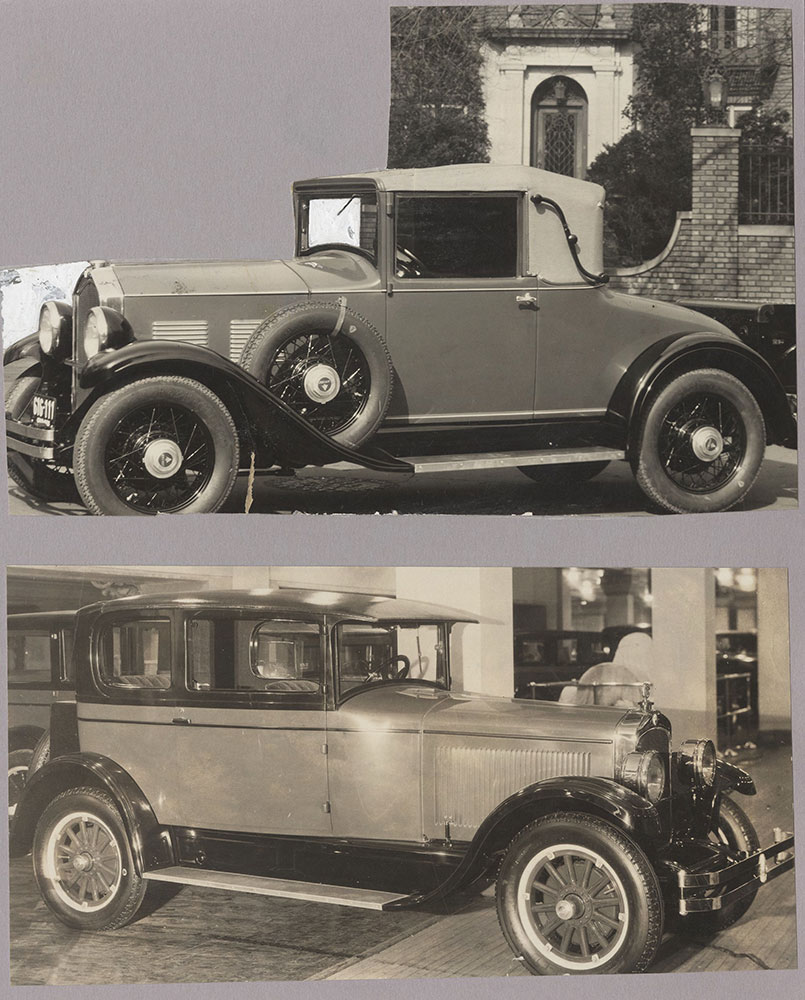 Jordan - 1929 (top) Jordan Tomboy - 1926 (bottom) Jprdan two-door sedan