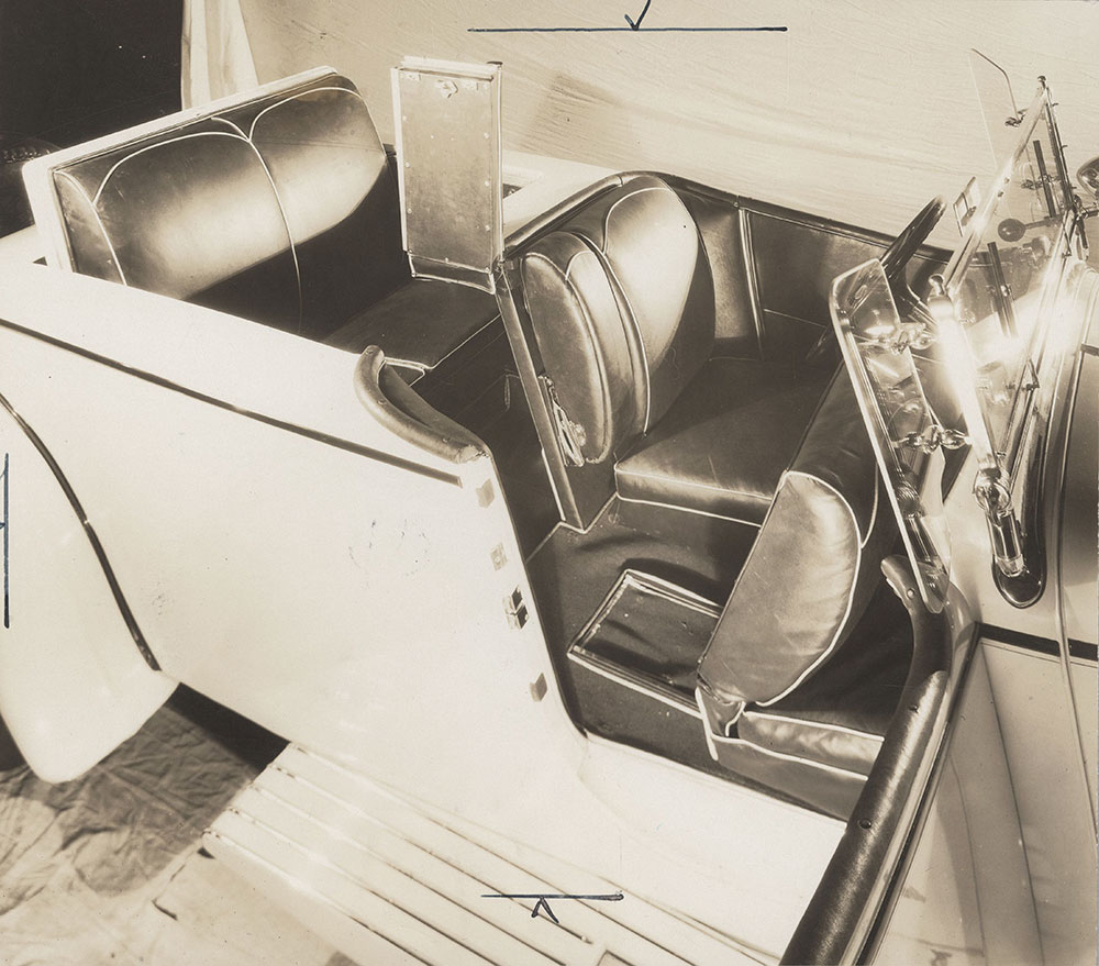 Jordan, interior of Model Z Speedway Ace - 1930