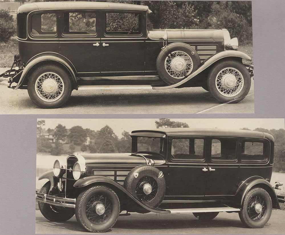 Jordan - 1929 (top) Jordan Model T Standard Line 80 sedan - 1929 (bottom) Jordan Model G Great Line Seven Passenger Sedan