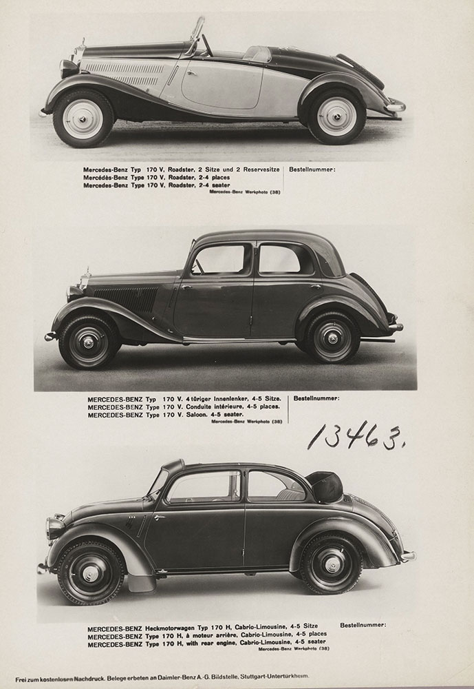 Mercedes-Benz 170H & 170V - 1938