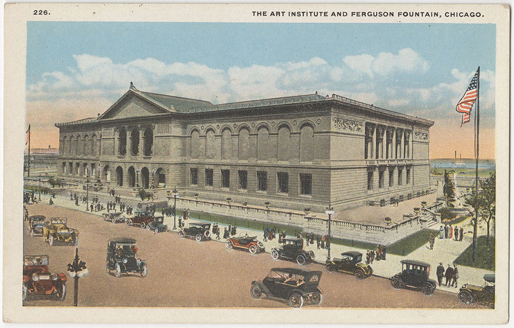 The Art Institute and Ferguson Fountain, Chicago