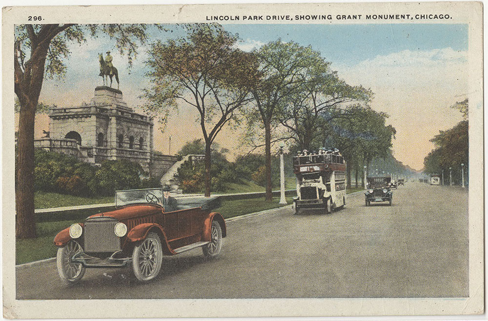 Lincoln Park Drive, Showing Grant Monument, Chicago