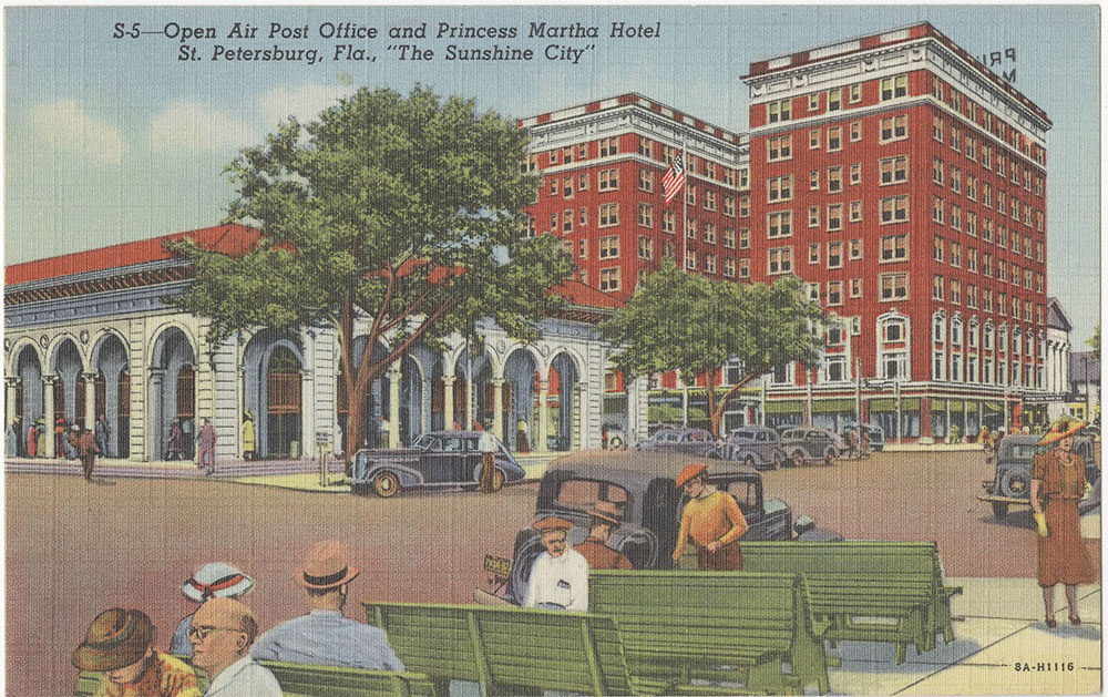 Open Air Post Office and Princess Martha Hotel, St. Petersburg, Florida