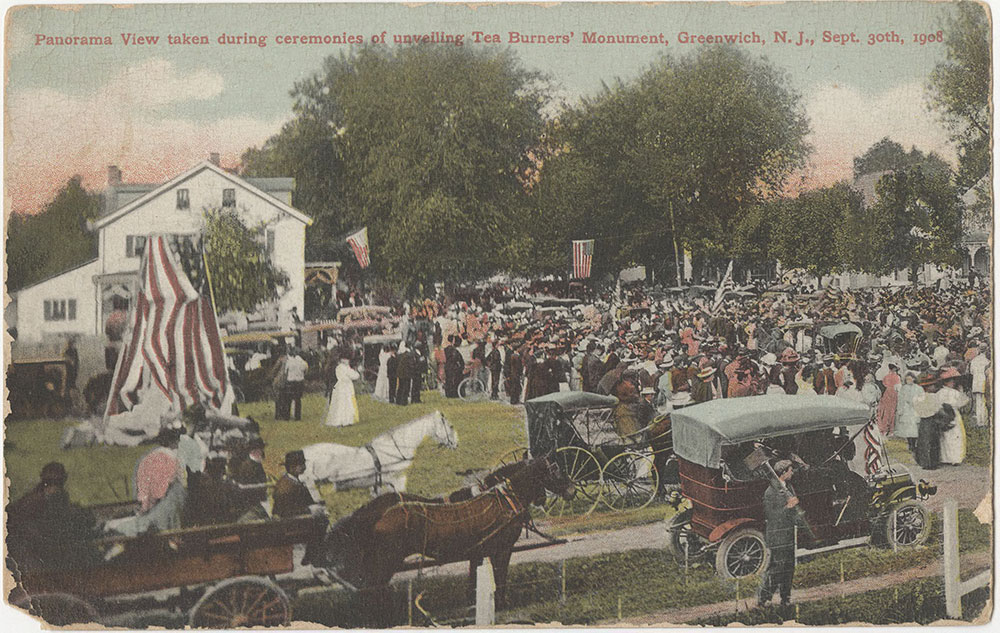 Tea Burners' Monument unveiling, Greenwich, New Jersey