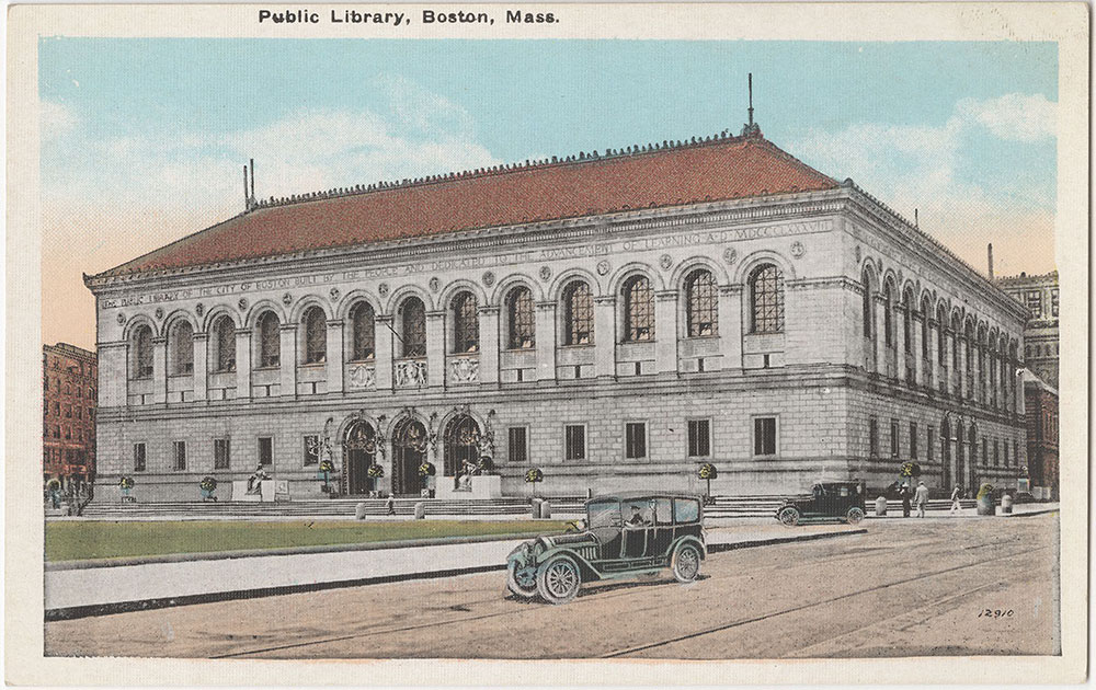 Public Library, Boston, Mass.
