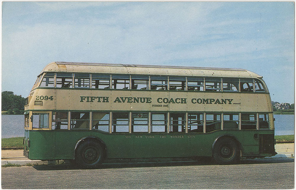 1937 Fifth Avenue 71 P. Double-Deck Bus