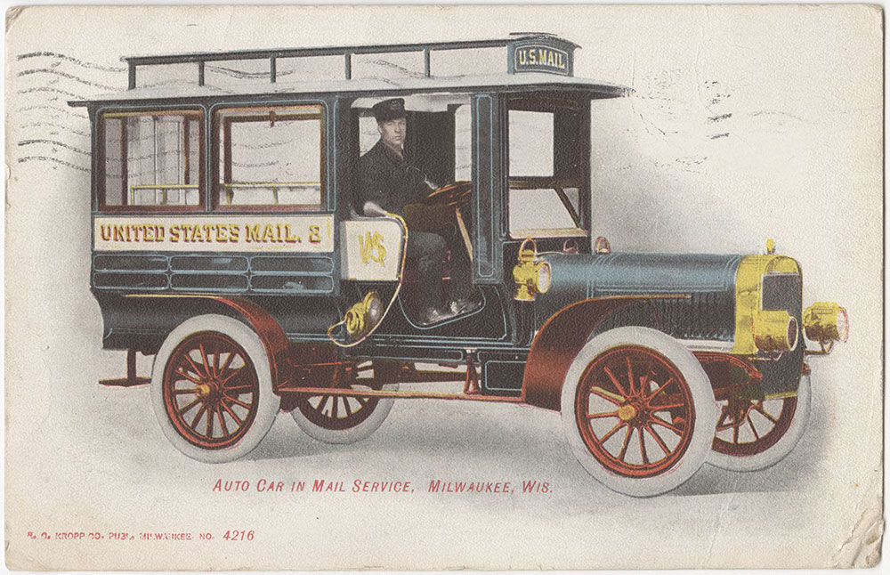 Auto Car in Mail Service, Milwaukee, Wisconsin (front)