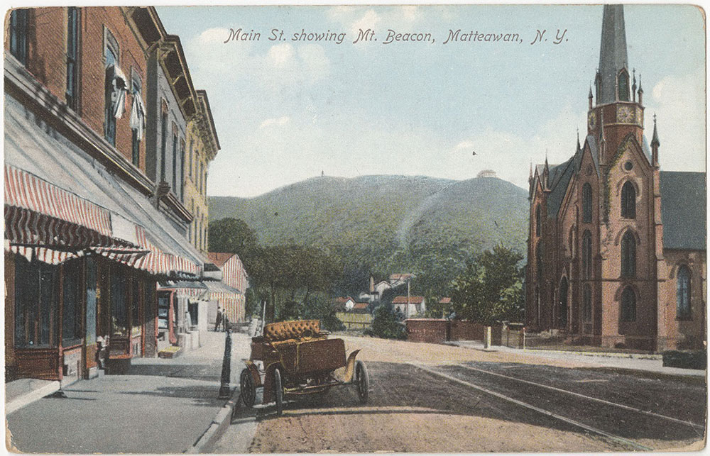 Main Street showing Mt. Beacon, Matteawan, New York (front)