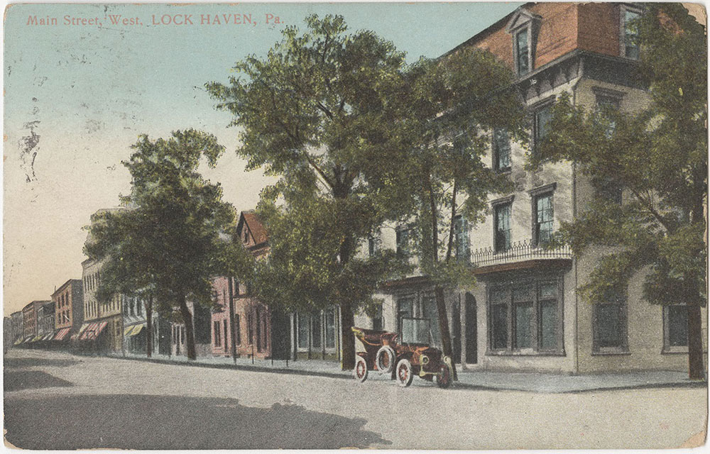 Main Street, Lock Haven, Pennsylvania (front) Digital Collections