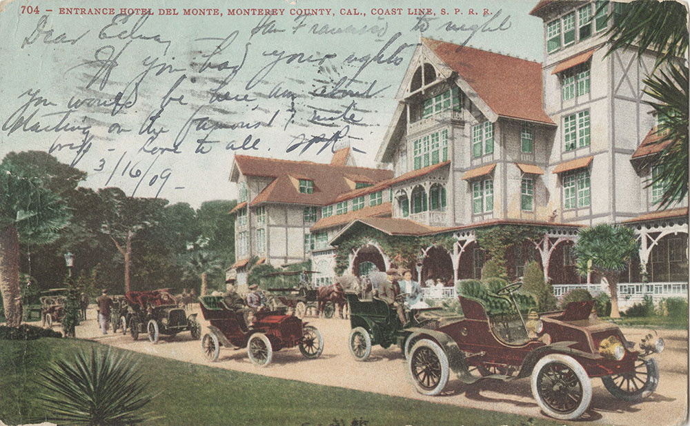 Hotel Del Monte, Monterey County, California (front)