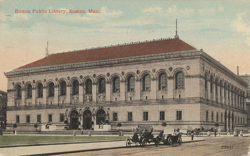 Boston Public Library, Boston, Mass. (front)