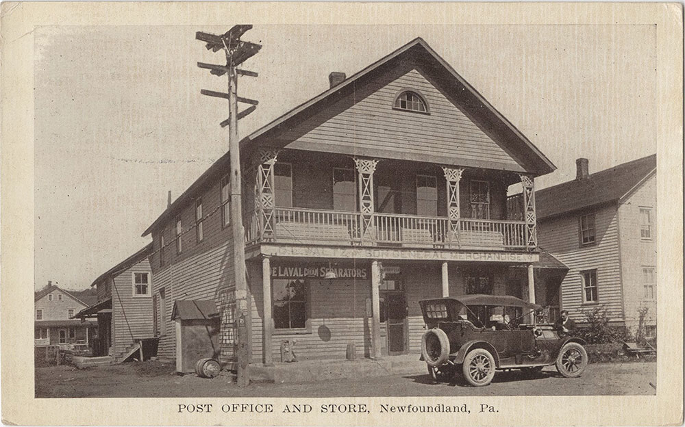 Post Office and Store, Newfoundland, Pennsylvania (front)