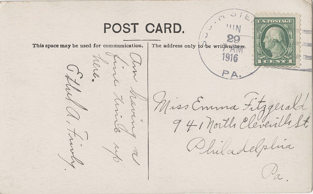 Post Office and Store, Newfoundland, Pennsylvania (back)
