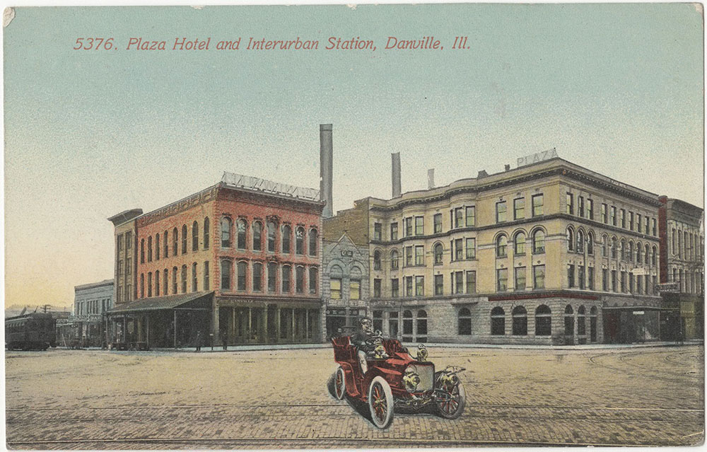 Plaza Hotel and Interurban Station, Danville, IL (front)