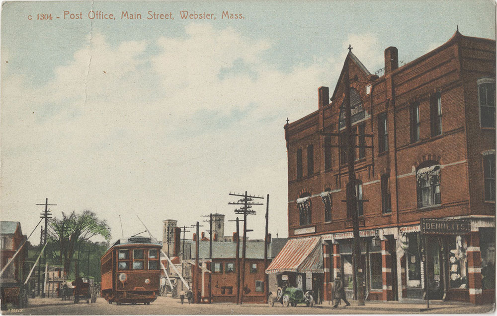 Post Office, Main Street, Webster, Mass. (front)