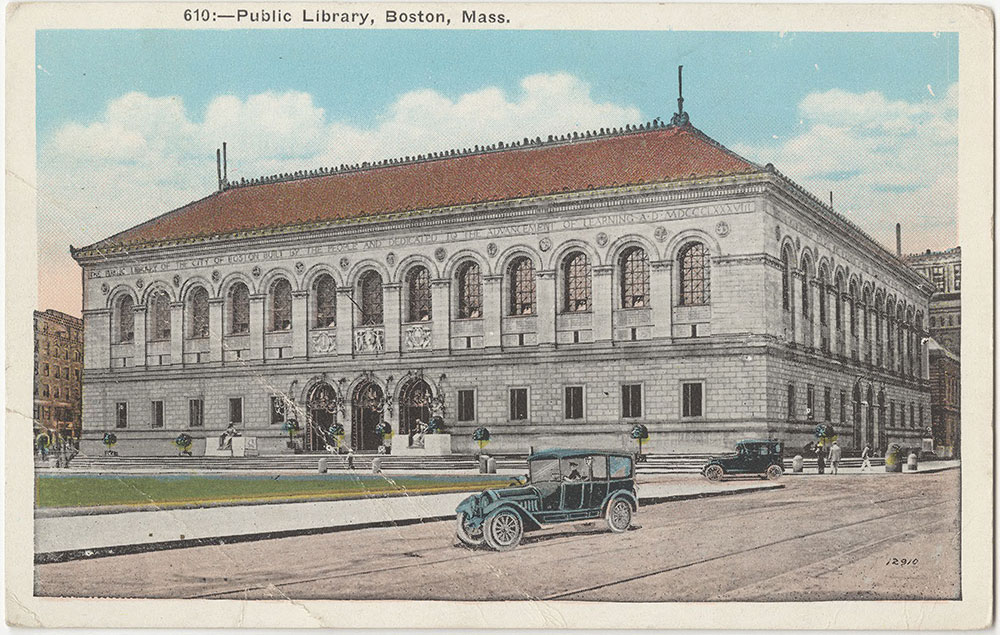 Public Library, Boston, Mass. (front)