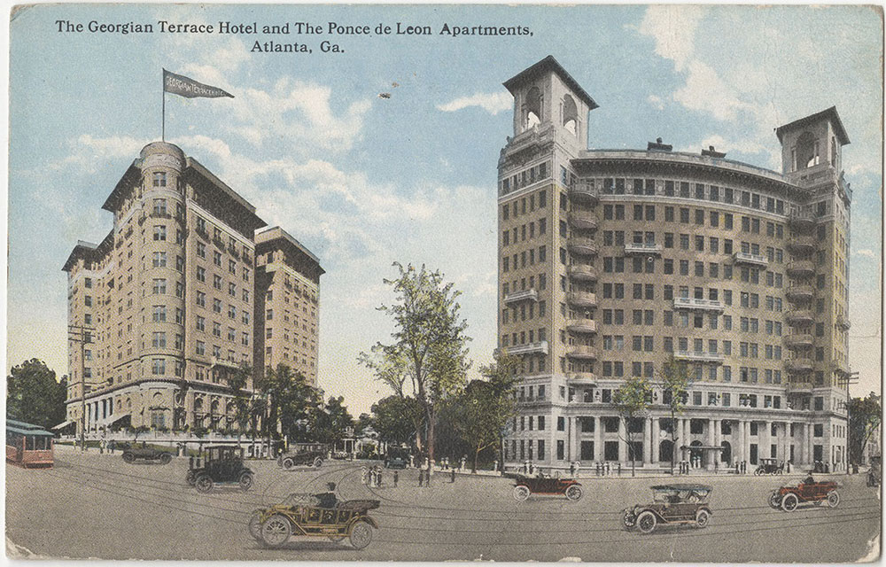 Georgian Terrace Hotel and The Ponce de Leon Apartments, Atlanta, Georgia (front)
