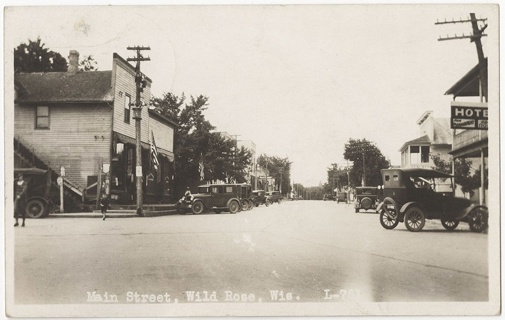 Main Street, Wild Rose, Wisconsin (front)
