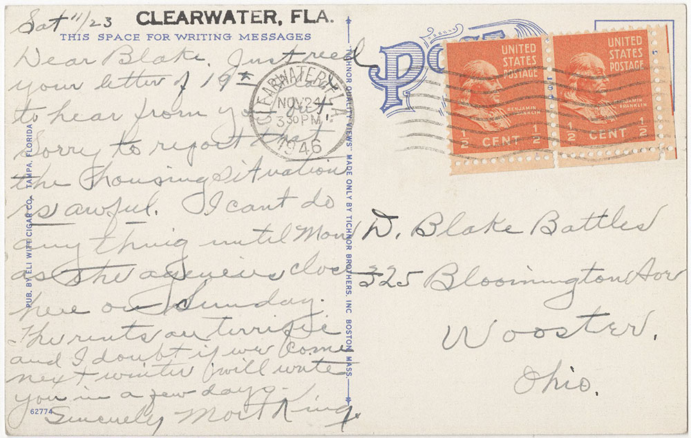 Fort Harrison Avenue, Clearwater, Florida (back)