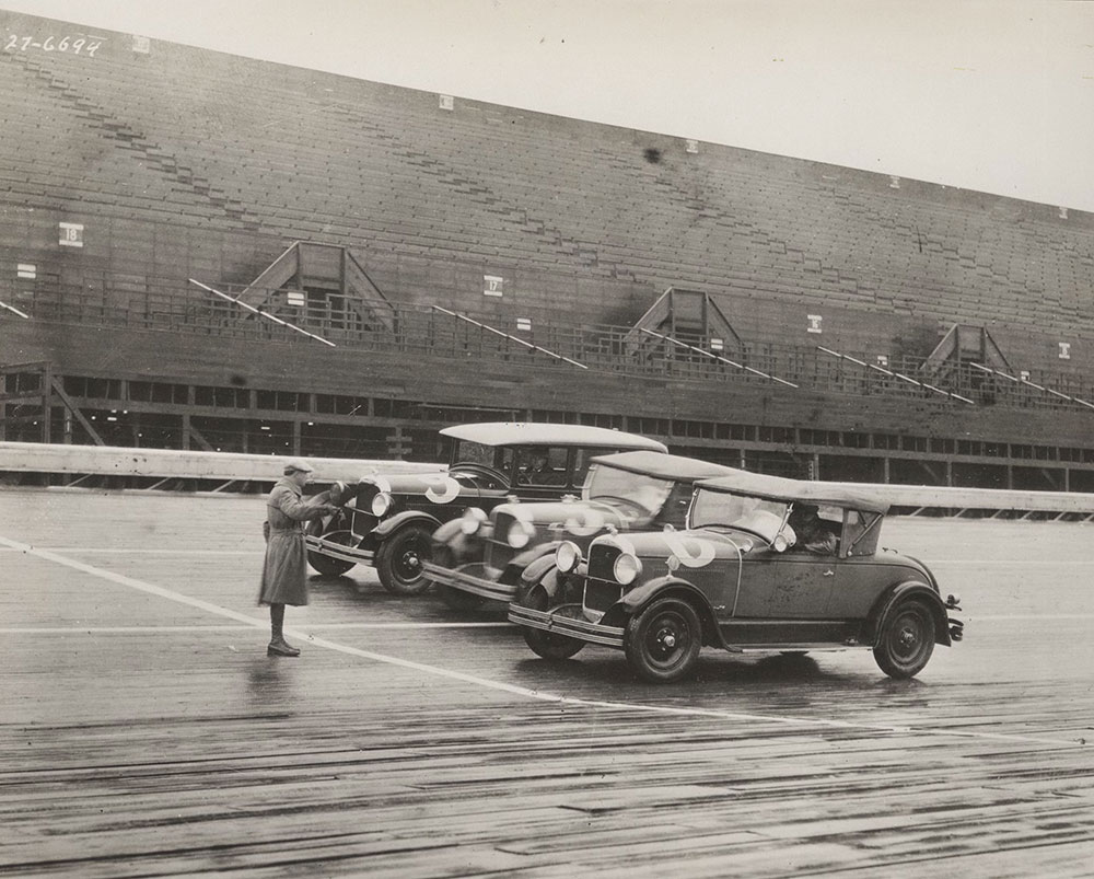 Studebakers at Atlantic City Speedway, 1928