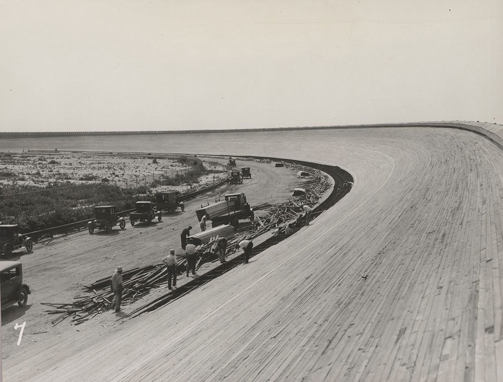 Track Repairs, Atlantic City Speedway, 1928