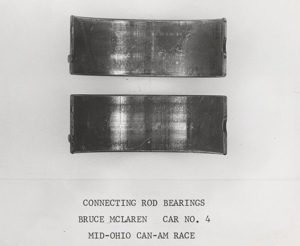 Connecting Rod Bearings, Bruce McLaren, Car No.4, Mid-Ohio Can-Am Race