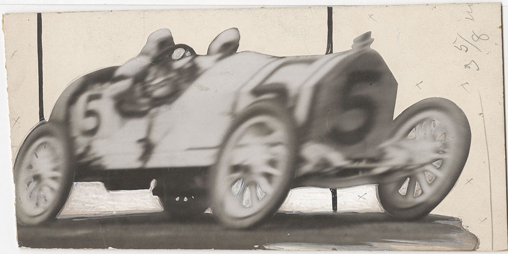 Anderson in Stutz Winning Elgin National Car Race, 1913