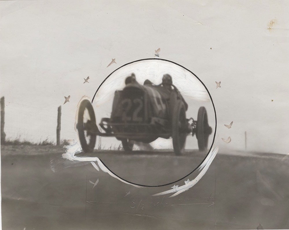 Eddie Rickenbacker, driving a Mason #22, Elgin Road Race, August 1913