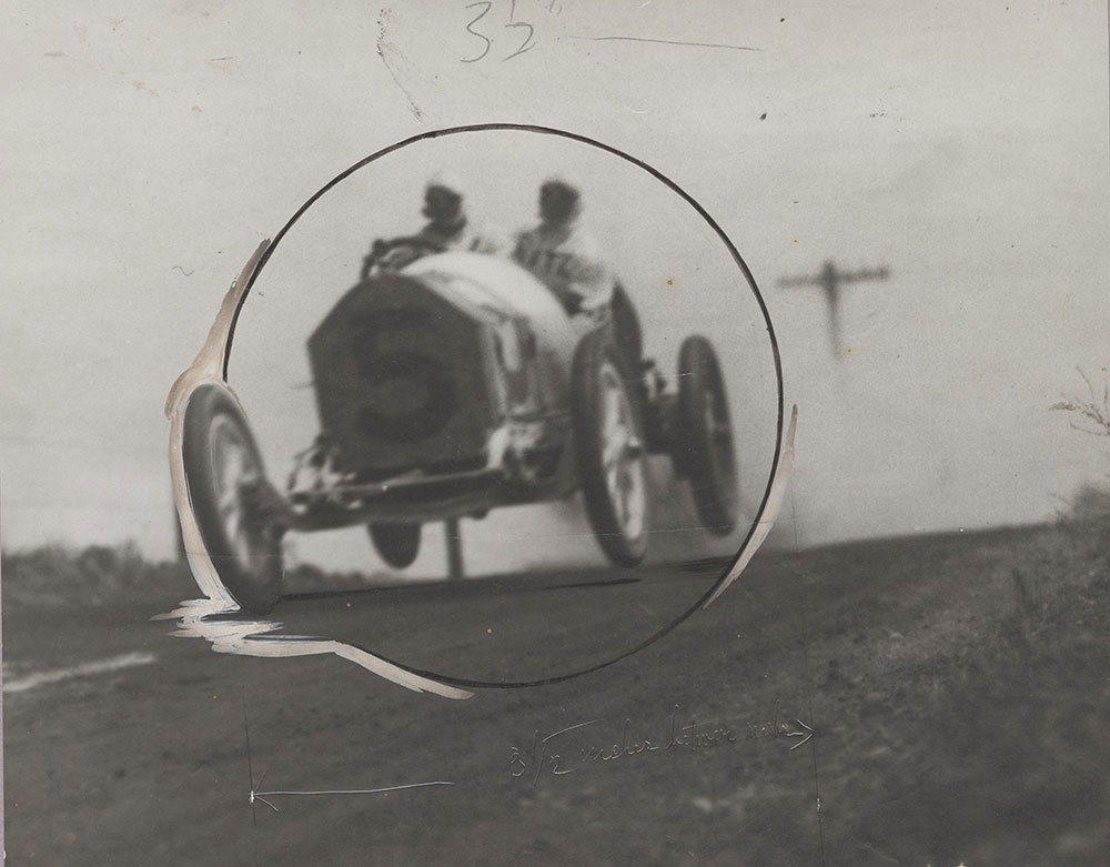 Anderson in Stutz at Elgin Road Race, 1913