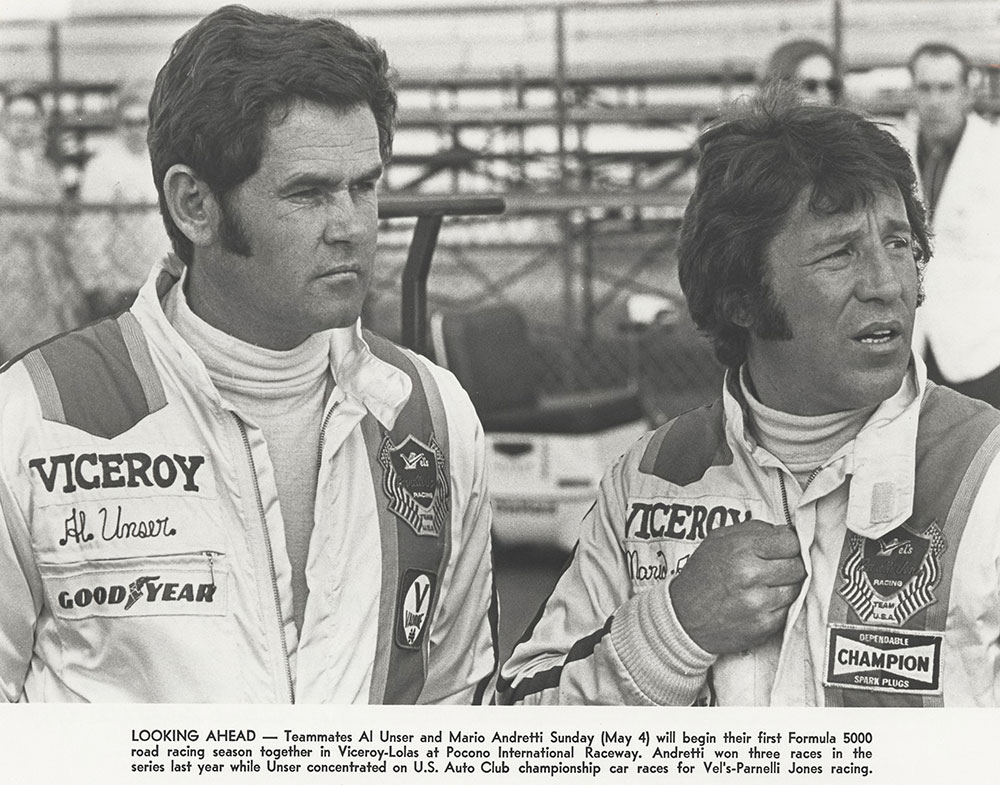 Al Unser, Mario Andretti Team Viceroy-Lola 1975