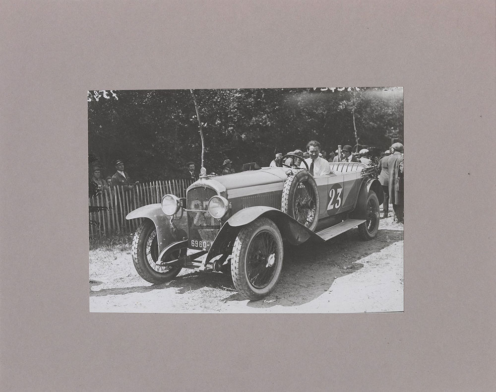 Andre Boillot on Peugeot in French fuel consumption race at Tours - 1923
