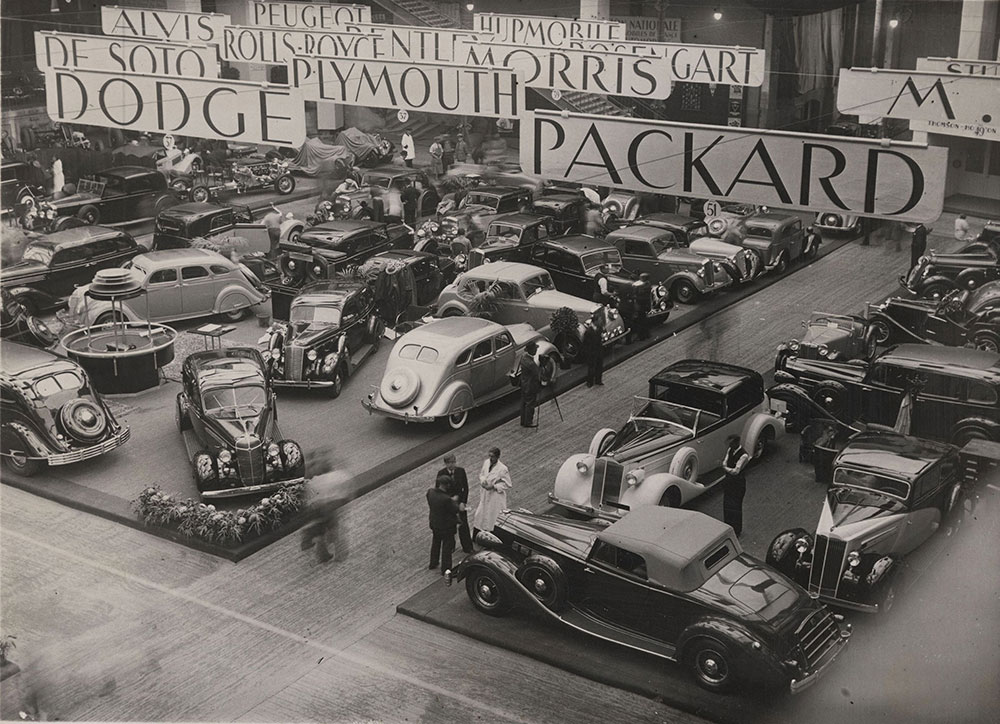 Paris show view Packard Dodge Plymouth