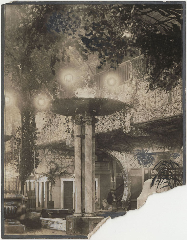 Chicago Auto Show 1914 Coliseum pillar flower pot decoration