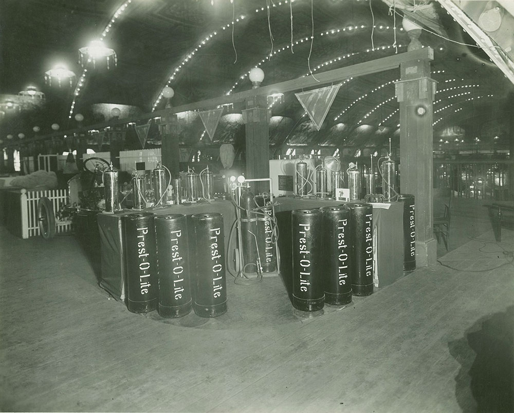 Chicago Automobile Show 1917 Prestolite stand