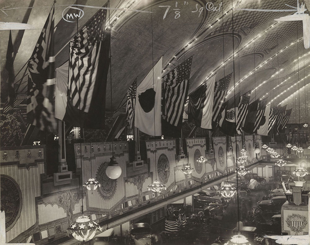 New York Automobile Show 1918 Grand Central Palace Flags of Allies