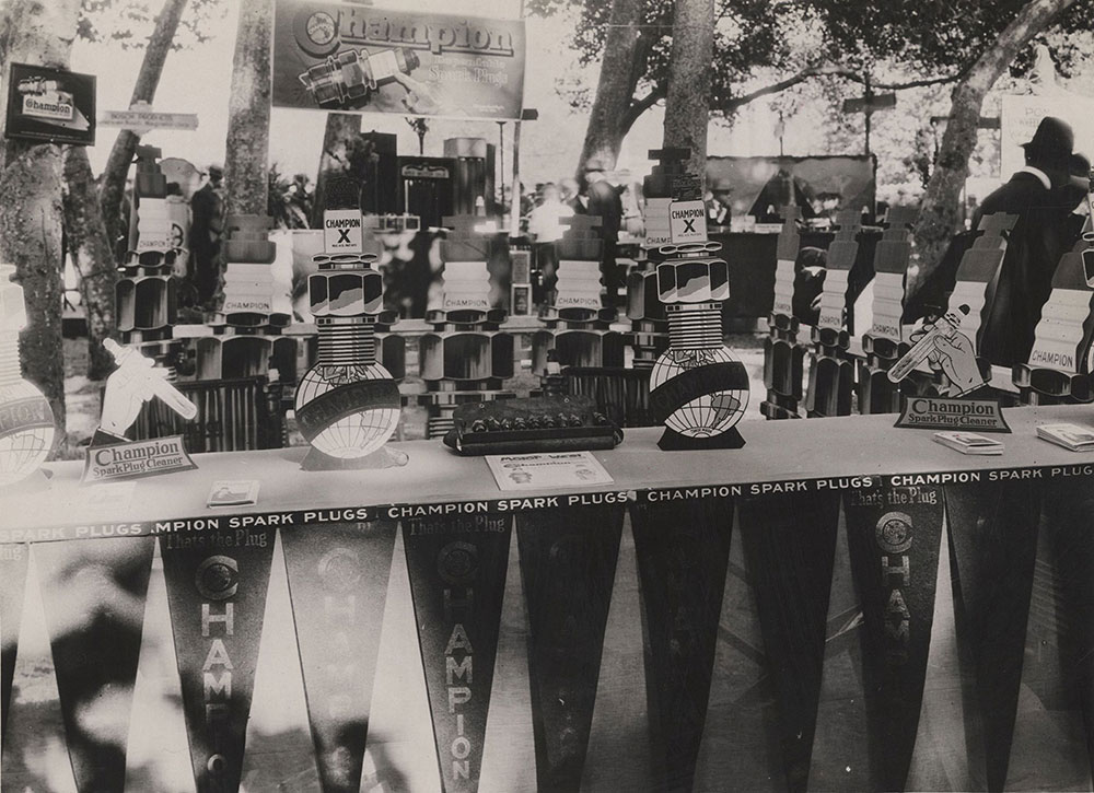 Los Angeles National Tractor and Implement Show 1920: accessories Champion Spark Plugs