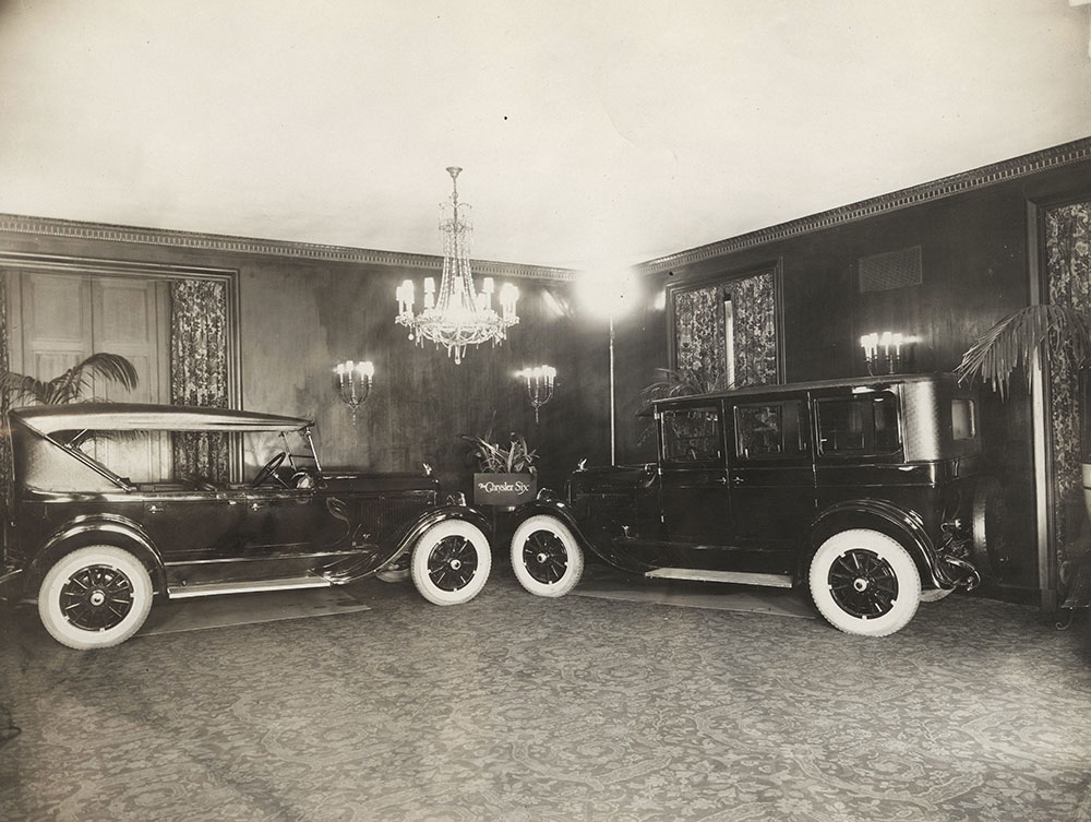 New York Show 1924 Hotel Commodore Chrysler Six exhibit