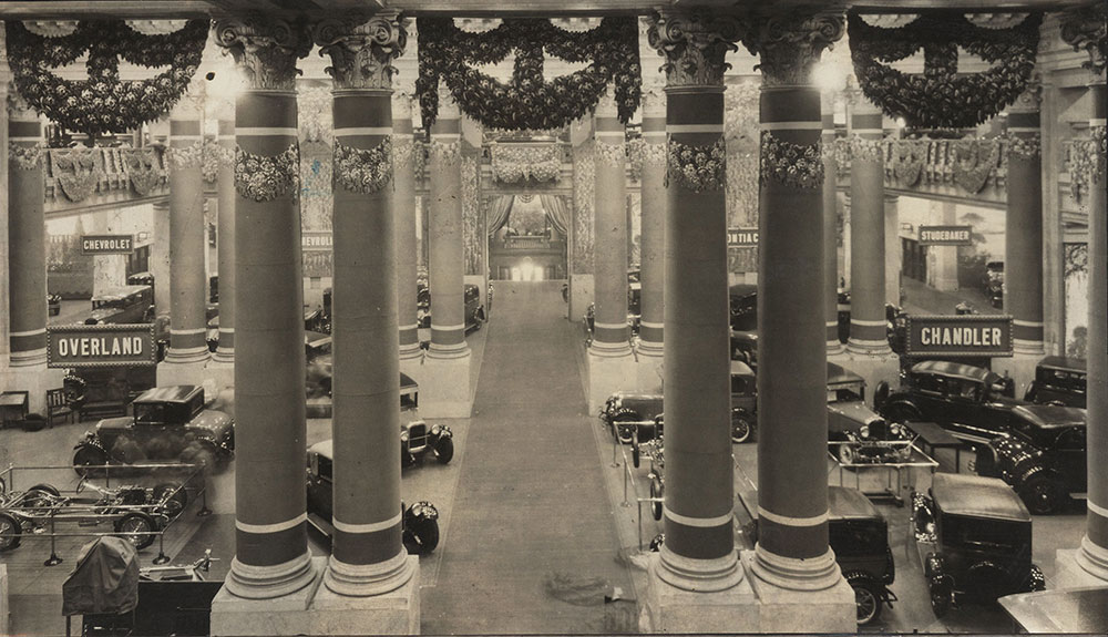 New York Auto Show 1928 Grand Central Palace interior