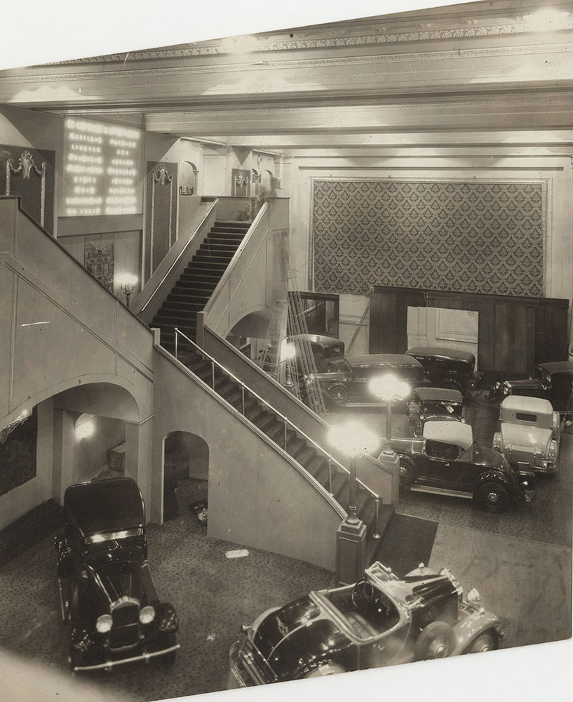New York National Automobile Show 1929 Grand Central Palace interior staircase