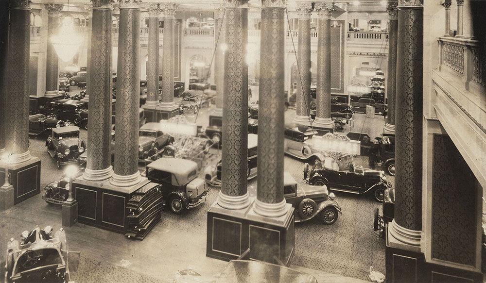 New York National Automobile Show 1929 Grand Central Palace interiior