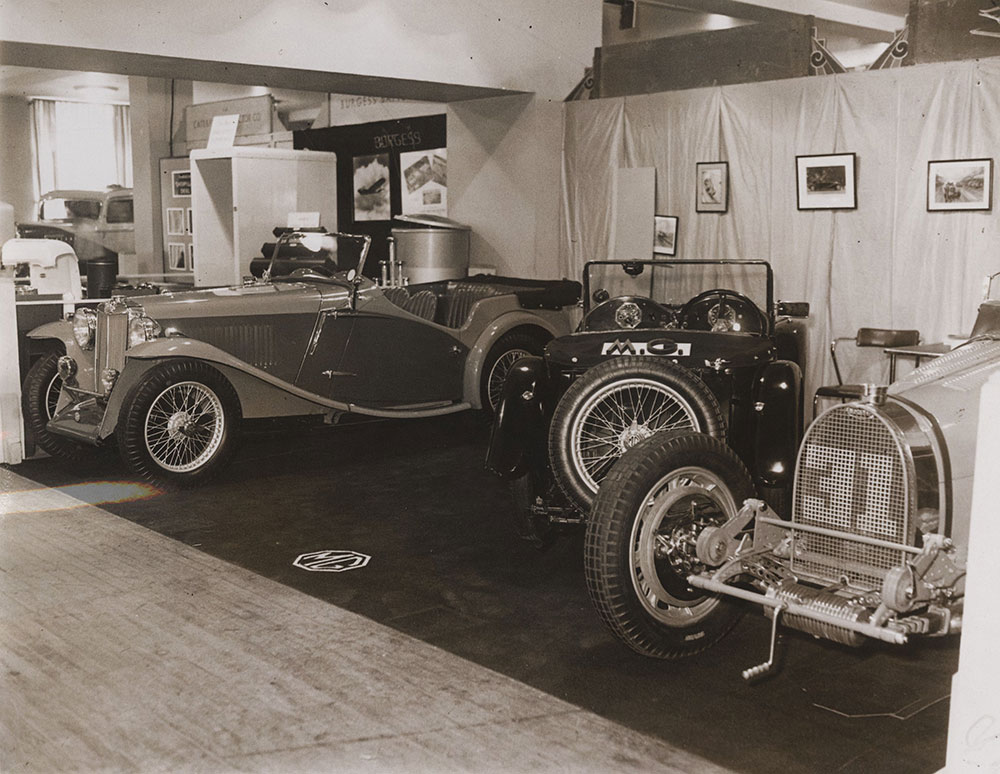 New York Auto Show November 1935 Grand Central Palace: MG, Bugatti