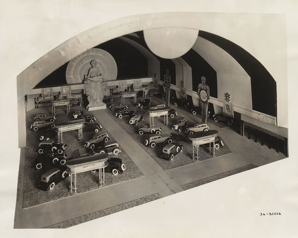 Chicago Automobile Show February 1935 Coliseum design maquette (miniature)