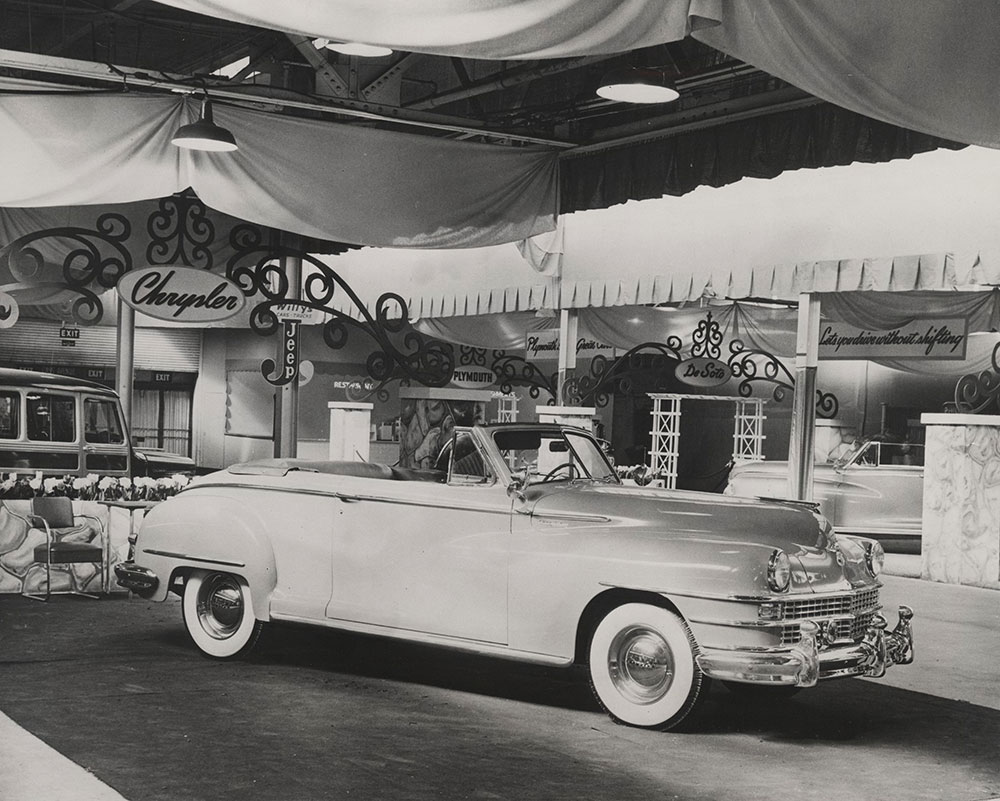 Detroit Travel Show 1948 Chrysler convertible